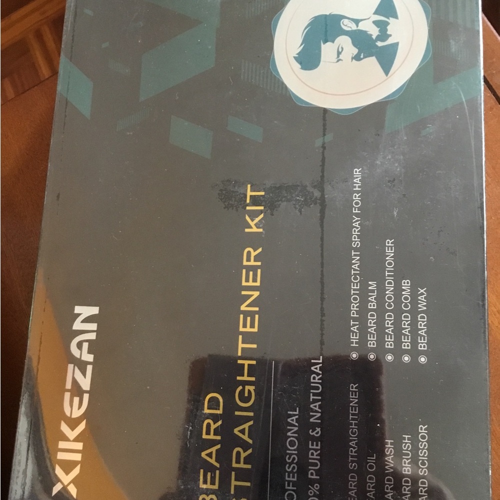 Kikezan Beard Straightener Kit in Black